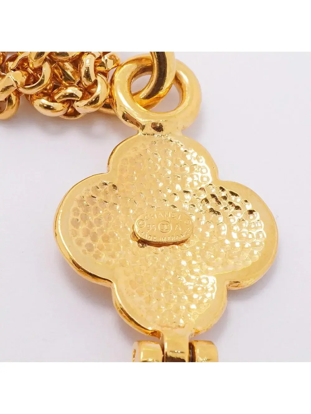 Chanel Cc Logo Pendant Necklace Metal #357886C11B